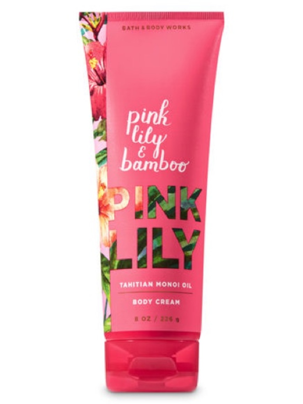 Bath & Body Works Pink Lily & Bamboo Body Cream - Pink